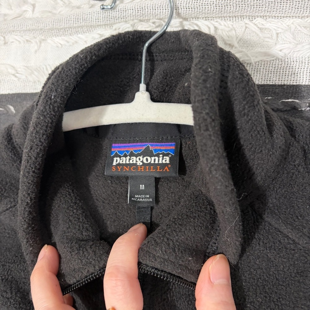 Vintage Patagonia Synchilla Fleece Vest Womans Sz M Outdoor Hiking Camping Comfy - Picture 5 of 9